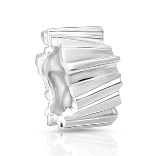 Sterling Silver Ring with shiny and matt finish in a contemporary look by Gexist®