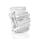 Sterling Silver Ring with shiny and matt finish in a contemporary look by Gexist®