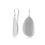 Sterling Silver earrings with subtle fusion of satin finish and geometric by Gexist®