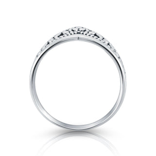 Sterling Silver ethno ring with original half-crown and oriental design by Gexist®