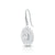 Sterling Silver pendant earrings with filigree and central rainbow moonstone cab by Gexist®
