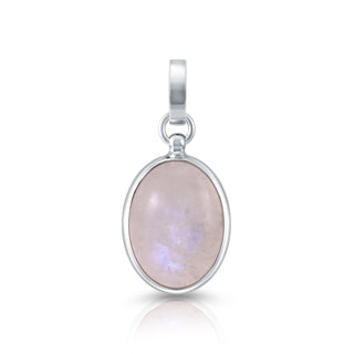 Sterling Silver pendant with a beautiful rainbow moonstone cab by Gexist®