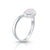 Sterling Silver ring with Rainbow Moonstone Oval cab by Gexist®