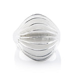 Sterling silver ring with a wave effect by Gexist®