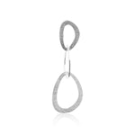 Stud earrings in Sterling Silver with a brushed finish by Gexist®