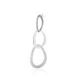 Stud earrings in Sterling Silver with a brushed finish by Gexist®