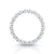 Sublime Sterling Silver Eternity ring adorned with Zircons mounted on claws all around the band by Gexist®