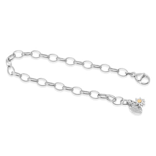 Swiss Edelweiss Charms Bracelet to combine our various charms to personalise your jewellery by Gexist®