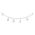 Swiss Edelweiss chamois rhodium-plated silver charm by Gexist®
