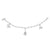Swiss Edelweiss chamois rhodium-plated silver charm by Gexist®