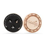 Swiss Edelweiss chamois rhodium-plated silver charm by Gexist®