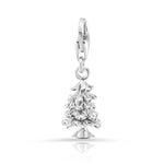 Swiss Edelweiss fir rhodium-plated silver charm by Gexist®