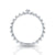 Thin ring made up of small balls in polished Sterling Silver and a small central brilliant (Zircon) by Gexist®