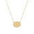 18k yellow gold plating sterling silver satellite chain necklace by Gexist®