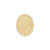 18kt yellow gold plating sterling silver stud earrings with an oval design by Gexist®