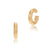 27mm sterling silver creole with raff finish by Gexist®