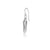 Angel wings earrings in sterling silver by Gexist®