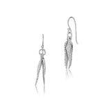 Angel wings earrings in sterling silver by Gexist®