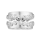 Attractive Variants Mat Finish With White CZ Sterling Silver Ring by Gexist®