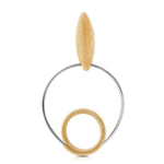 Bicolor Sterling Silver spiral earrings by Gexist®
