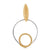 Bicolor Sterling Silver spiral earrings by Gexist®