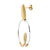 Bicolor Sterling Silver spiral earrings by Gexist®
