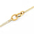 Bracelet in Sterling Silver with yellow gold plating made of a triple chain with oval rings of different sizes and finishes between shiny and brushed by Gexist®