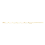 Bracelet in gold plating sterling silver with shiny "rectangle shape" by Gexist®