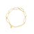 Bracelet in gold plating sterling silver with shiny "rectangle shape" by Gexist®