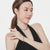 Bracelet with yellow gold plating sterling silver beads and faceted onyx beads by Gexist®