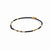 Bracelet with yellow gold plating sterling silver beads and faceted onyx beads by Gexist®