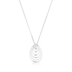 Drop wave pendant in sterling silver by Gexist®