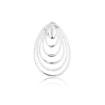 Drop wave pendant in sterling silver by Gexist®