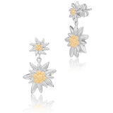 Earrings Stud Earrings Edelweiss Double Edelweiss Sterling Silver by Gexist®