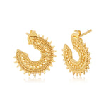 Earrings in Sterling Silver with yellow gold plating by Gexist®