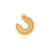 Earrings in Sterling Silver with yellow gold plating by Gexist®