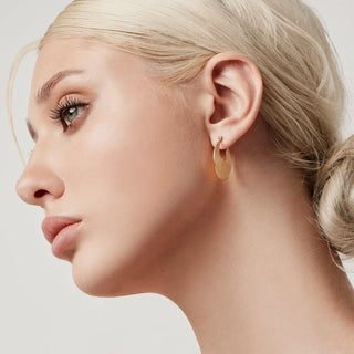 Earrings in Sterling Silver with yellow gold plating in Etruscan style by Gexist®