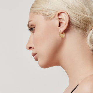 Earrings in Sterling Silver with yellow gold plating in Etruscan style by Gexist®