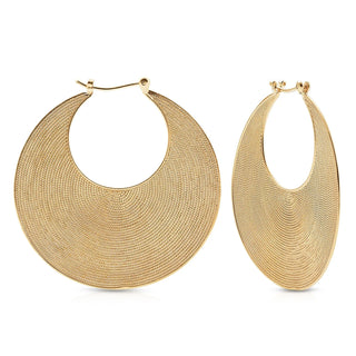 Earrings in Sterling Silver with yellow gold plating in Etruscan style by Gexist®