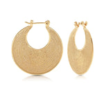 Earrings in Sterling Silver with yellow gold plating in Etruscan style by Gexist®