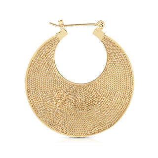 Earrings in Sterling Silver with yellow gold plating in Etruscan style by Gexist®