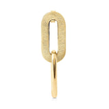 Earrings in sterling silver and yellow gold plating with 2 different finishing elements by Gexist®