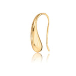 Earrings small liquid drop in gold plating sterling silver by Gexist®
