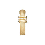 Earrings with studs in 18kt yellow gold-plated sterling silver by Gexist®