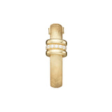 Earrings with studs in 18kt yellow gold-plated sterling silver by Gexist®