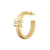 Earrings with studs in 18kt yellow gold-plated sterling silver by Gexist®