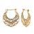 Earrings with studs in sterling silver and yellow gold plating in an ethno oriental style by Gexist®