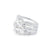 Elegant Sterling Silver ring with 9 Zircons by Gexist®