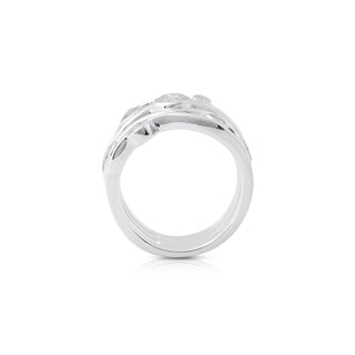 Elegant Sterling Silver ring with 9 Zircons by Gexist®