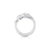Elegant Sterling Silver ring with 9 Zircons by Gexist®